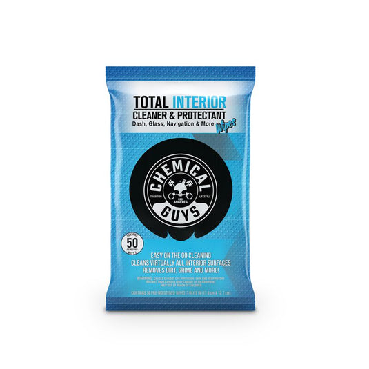 Chemical Guys Total Interior Cleaner & Protectant Car Wipes 50pk