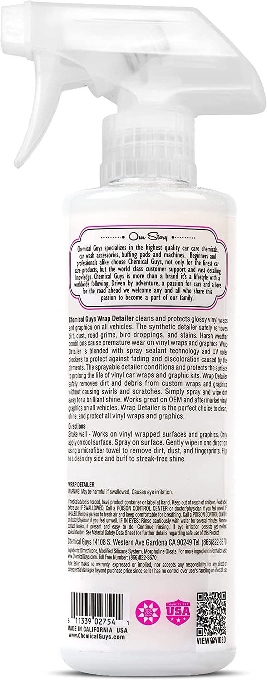 Chemical Guys Wrap Detailer Gloss Enhancer & Protectant 473ml (16oz)