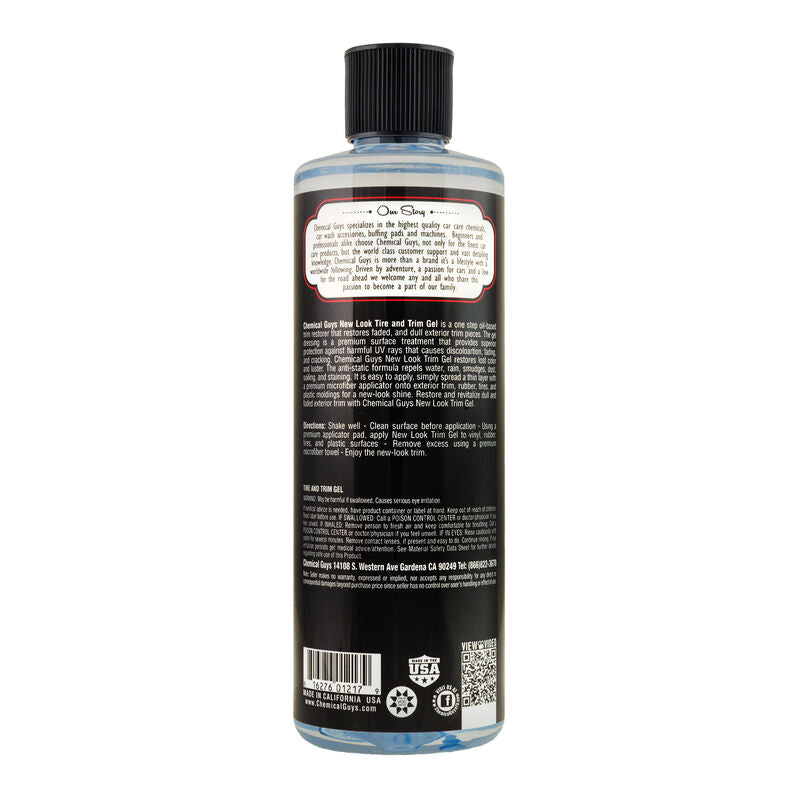 Load image into Gallery viewer, Chemical Guys Tire + Trim Gel Plastic And Rubber High Gloss Restorer 473ml (16oz)
