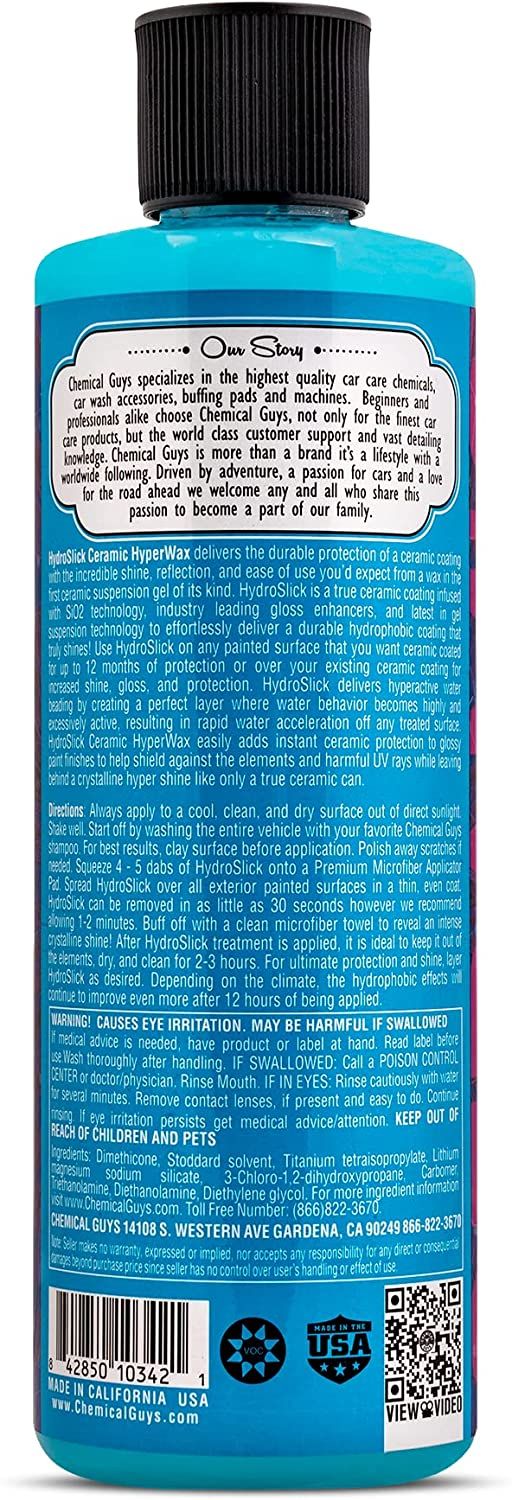Chemical Guys HydroSlick SI02 Ceramic Coating Hyperwax 473ml (16oz)