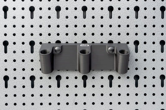 APS Wall Mount 3 Way Tool Holder - Black