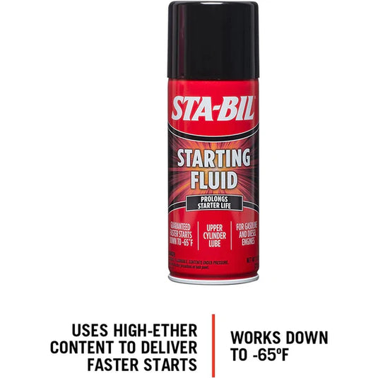 Sta-Bil Hi-Temp Starting Fluid 312ml (11oz)