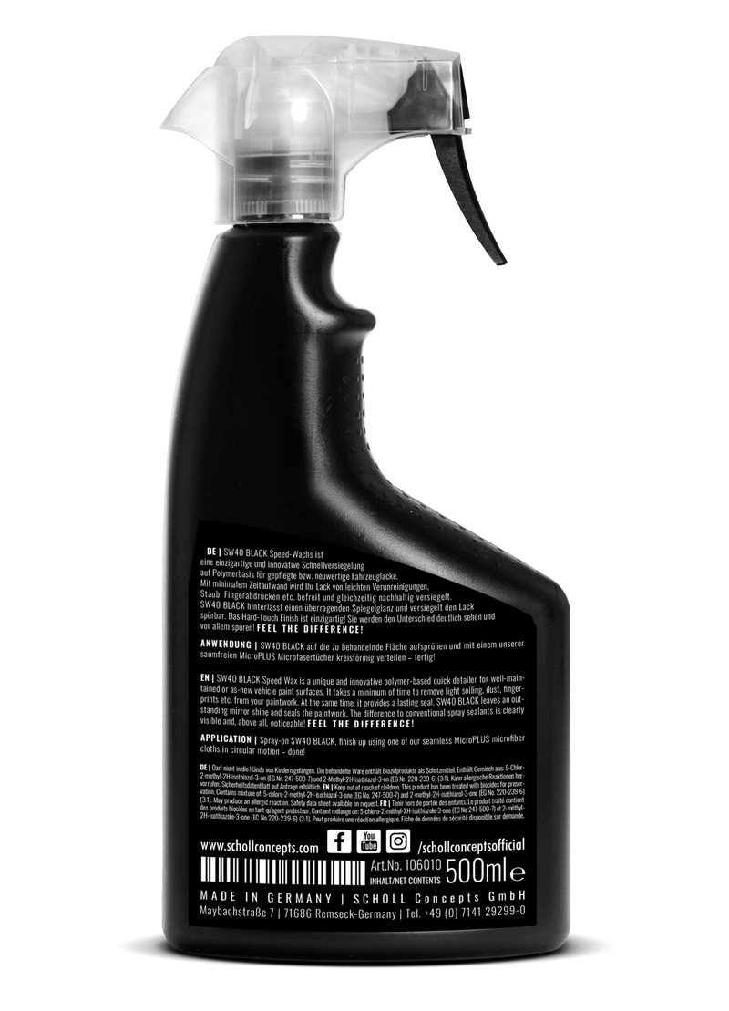 Load image into Gallery viewer, Scholl SW40 Black Speedwax 500ml
