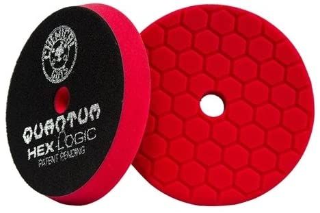 Load image into Gallery viewer, Chemical Guys Red 5.5&#39;&#39; Hex Logic Quantum Light Finishing Pad
