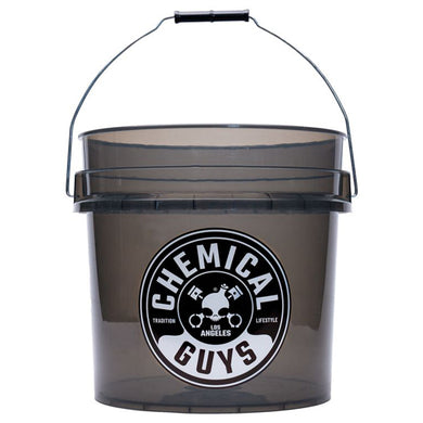 Chemical Guys Heavy Duty Ultra Clear Smoked Obsidian Black Bucket