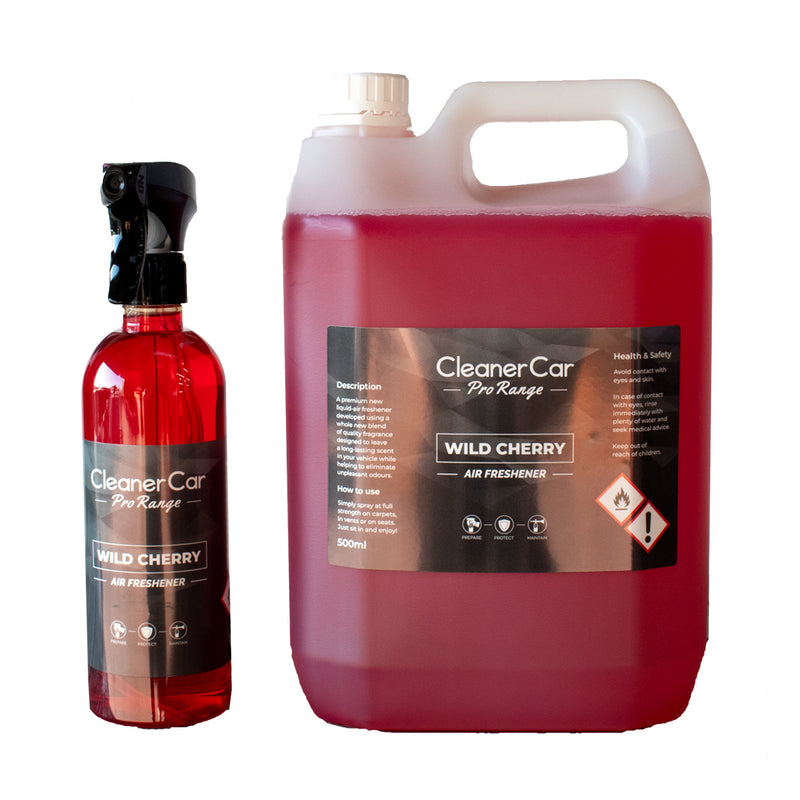 Load image into Gallery viewer, CleanerCar Pro Range Wild Cherry Air Freshener ( 500ml &amp; 5L )
