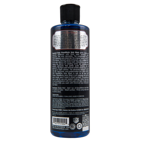 Chemical Guys Glossworks - Auto Wash Gloss Booster & Paintwork Cleanser 473ml (16oz)