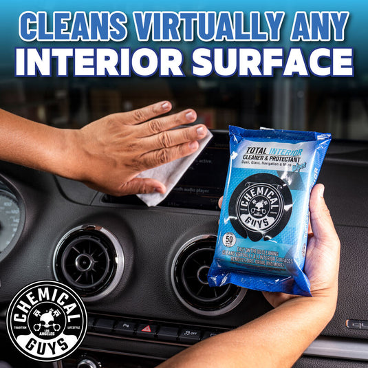 Chemical Guys Total Interior Cleaner & Protectant Car Wipes 50pk
