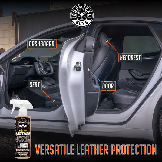 Chemical Guys HydroLeather Ceramic Leather Protective Coating & Quick Detailer 473ml (16oz)