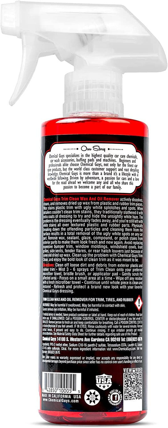 Chemical Guys Trim Clean Wax + Oil Remover 473ml (16oz)