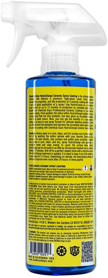 Chemical Guy WAC23016 16 oz Hydrocharge Ceramic Spray 