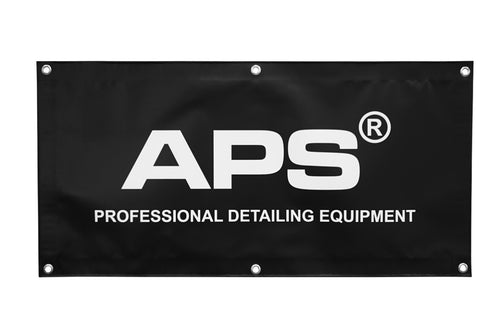 APS Work Shop Banner 50x100cm - Black