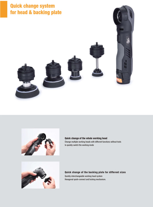 Shinemate EB210 Mini Polisher Kit Multi-Function Cordless