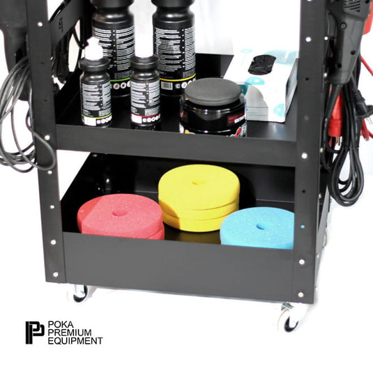 Poka Premium Detailing Trolley PRO 3 Shelves  WD_PRO
