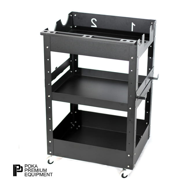 Load image into Gallery viewer, Poka Premium Detailing Trolley PRO 3 Shelves  WD_PRO
