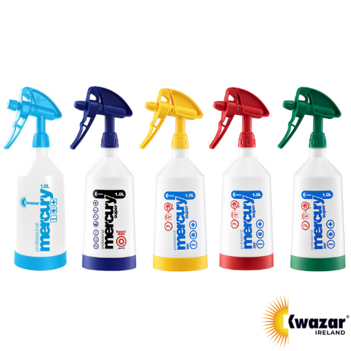 Kwazar Mercury Pro+ 300 0.5L Sprayer - 360 Degree, Double Action Trigger, Blue