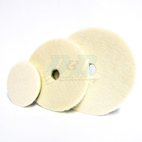 ShineMate Wool Cutting Pad - Yellow Cushioned - 3.5