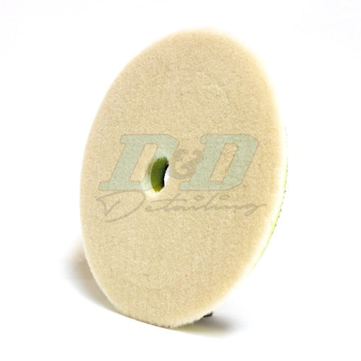 ShineMate Wool Cutting Pad - Yellow Cushioned - 3.5", 5.5", 6.5"