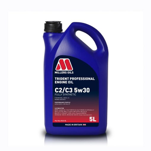 Millers Oil C2/C3 5w30 Trident Long-life Fully Synthetic