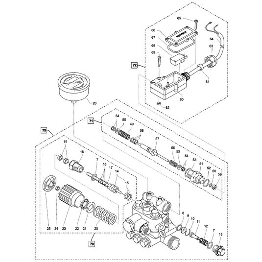 Genuine Kranzle Replacement Pressure Switch ( Micro Switch ) 15018