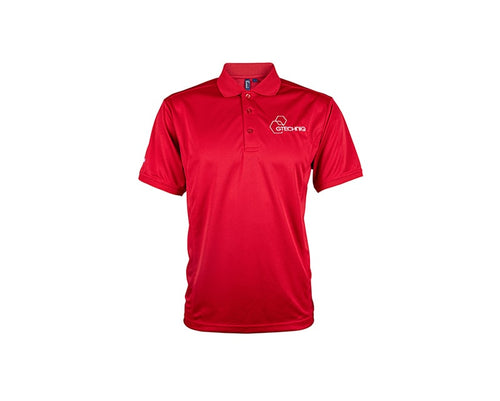Red Technical Polo Shirt
